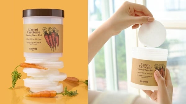 Olive Young 必買棉片推薦5款：SKIN FOOD胡蘿蔔鎮靜爽膚棉片