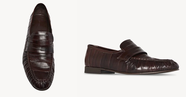 2024棕色樂福鞋推薦：The Row Soft Loafer in Eel