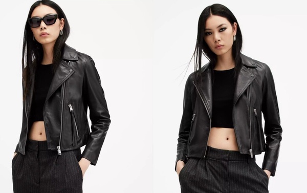 2024皮衣、皮外套推薦：ALLSAINTS DALBY 羊皮騎士皮衣