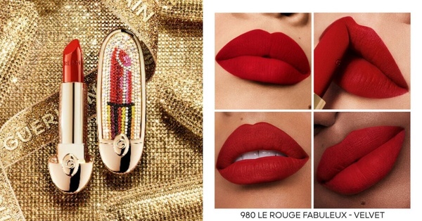 不顯老紅色唇膏推薦：嬌蘭紅寶之吻高訂絲絨唇膏 #980 LE ROUGE FABULEU