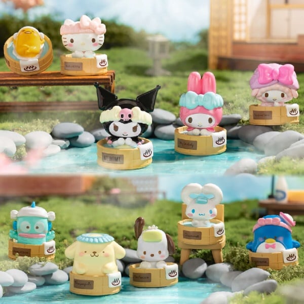 7-11「三麗鷗溫泉系列盲袋」登場！10款角色經典與金色版必收，再推人魚漢頓日常盲盒