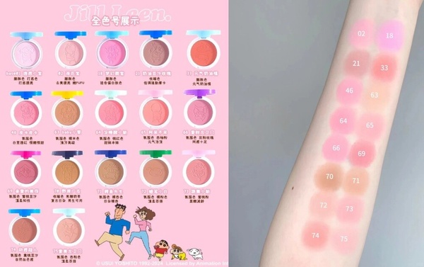 2024卡通彩妝保養聯名新品：Jill leen X《蠟筆小新》