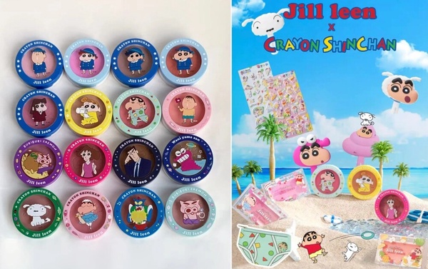 2024卡通彩妝保養聯名新品：Jill leen X《蠟筆小新》