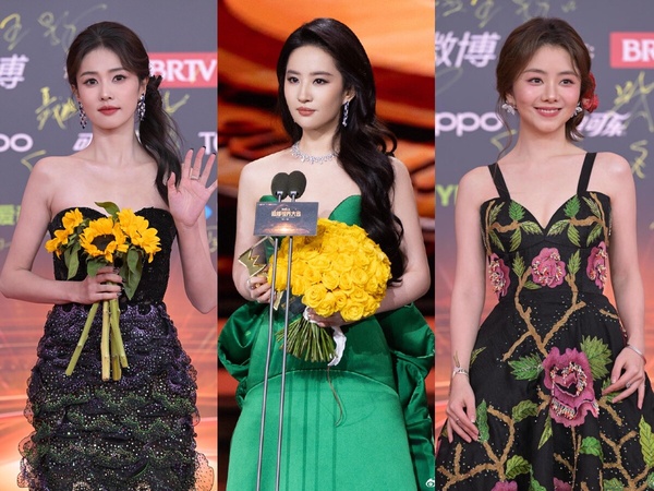12位陸劇95花紅毯比美!《永夜星河》虞書欣再槓上《珠簾玉幕》趙露思，最後2位輕鬆贏了