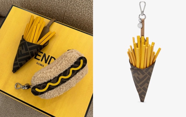 精品包包吊飾推薦：FENDI Fendilicious薯條吊飾