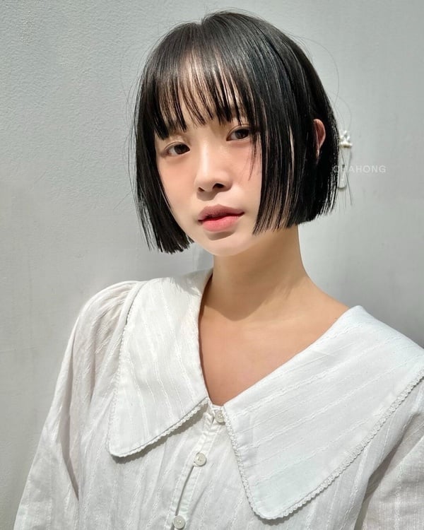 秋冬「一刀切捲髮」推薦！不同臉型詳解
