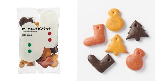 日本無印良品MUJI低卡零食推薦：聖誕裝飾餅乾