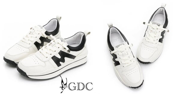 《影后》周凡同款球鞋：GDC撞色運動風俐落真皮軟底休閒鞋