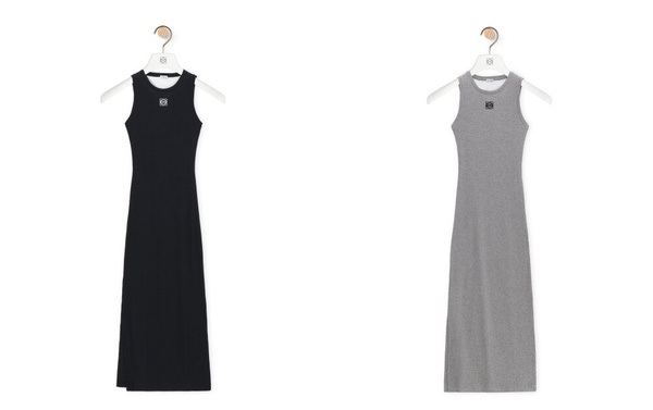 LOEWE台灣官網優惠必買：Anagram tank dress in cotton