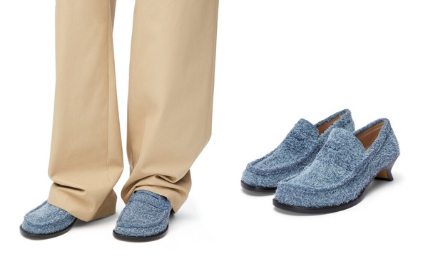 LOEWE台灣官網優惠必買：Campo loafer in brushed suede