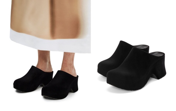 LOEWE台灣官網優惠必買：Terra Foam clog in flocked rubber