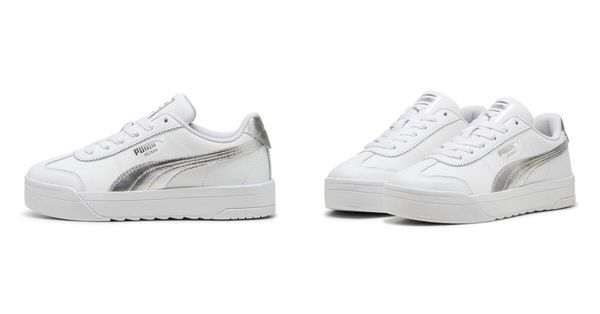 銀色球鞋推薦6：PUMA Roma Feminine Metallic休閒運動鞋