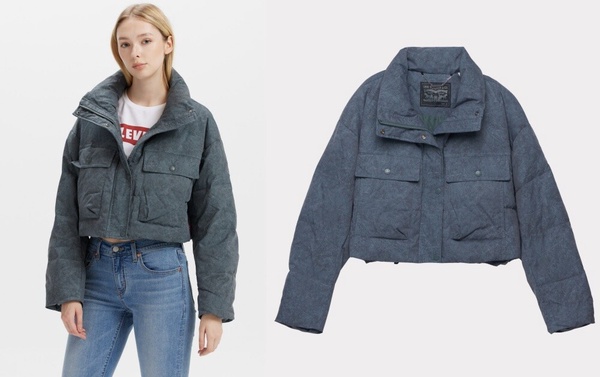 短版羽絨外套推薦：Levi's®羽絨外套 ，約NT$5,990