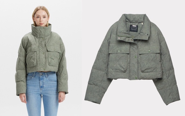 短版羽絨外套推薦：Levi's®羽絨外套 ，約NT$5,990