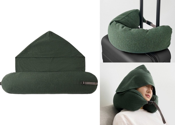 無印良品「1000元內交換禮物」推薦：微粒貼身靠枕(附帽)，NT$699