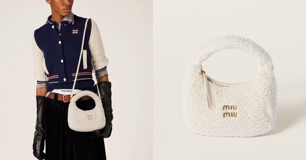 Miu Miu年末犒賞禮物推薦：Wander 羊毛 Hobo 手袋，NT$98,000