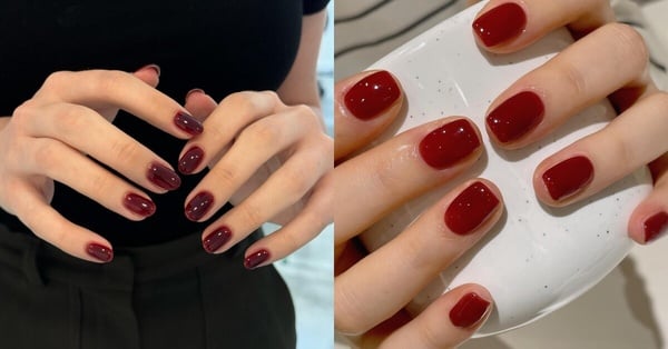 簡約美甲款式推薦1：經典單色美甲