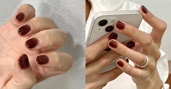 簡約美甲款式推薦1：經典單色美甲