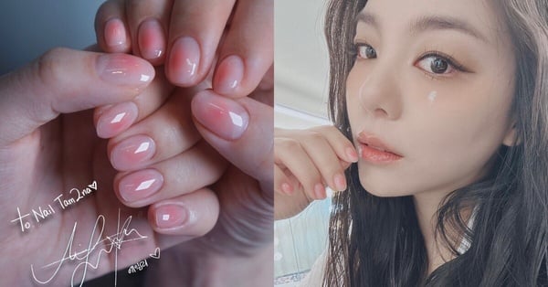 粉色腮紅美甲，Ailee同款，溫柔甜美，顯白又減齡