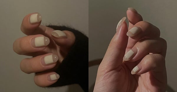 奶油方塊美甲，韓系文青風，簡約又可愛，適合上班族