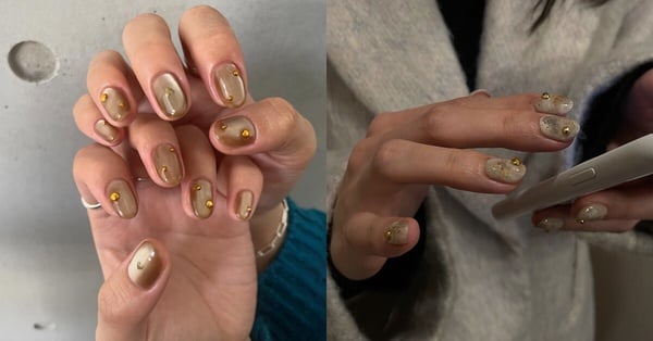 立體小圓珠美甲，華麗不浮誇，可搭配金色等底色