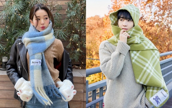 十款值得投資「精品圍巾」推薦：Acne Studios經典格紋、圓佑同款BURBERRY連帽圍巾必搶