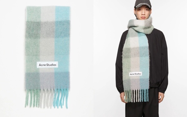 十款值得投資「精品圍巾」推薦：Acne Studios經典格紋、圓佑同款BURBERRY連帽圍巾必搶