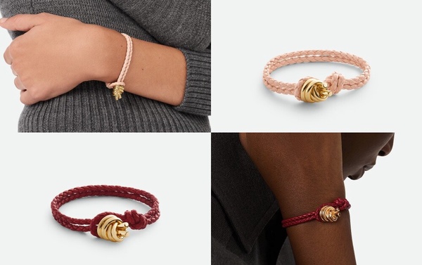 2025幸運手繩推薦：Bottega Veneta Knot Leather Bracelet