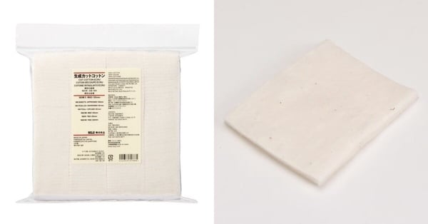 日本無印良品MUJI「美妝保養品類」TOP5：原色化妝棉