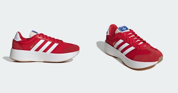 2025過年紅色鞋款推薦：adidas Originals CITY RNR 運動休閒鞋