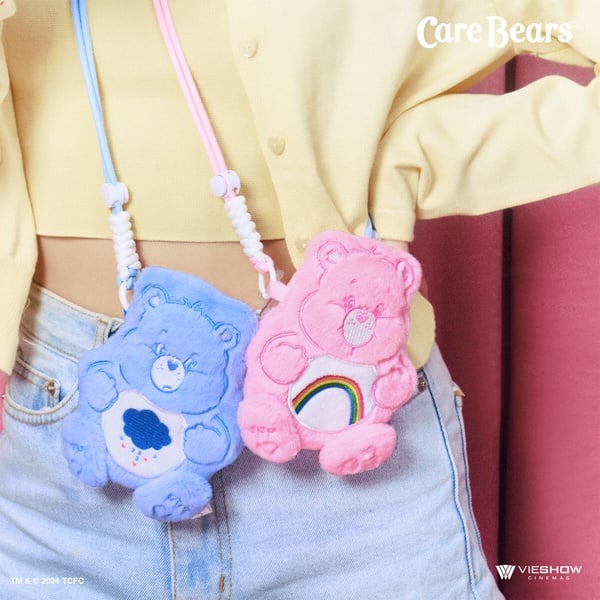 威秀影城Care Bears彩虹熊「造型手機夾掛繩」