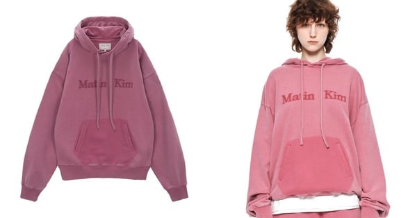 MATIN KIM台灣官網必買商品：色染工藝LOGO帽T