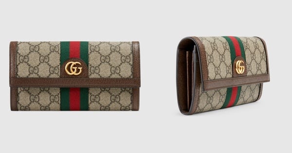 2025長夾推薦4：GUCCI Ophidia GG長型錢包，約NT$29,814
