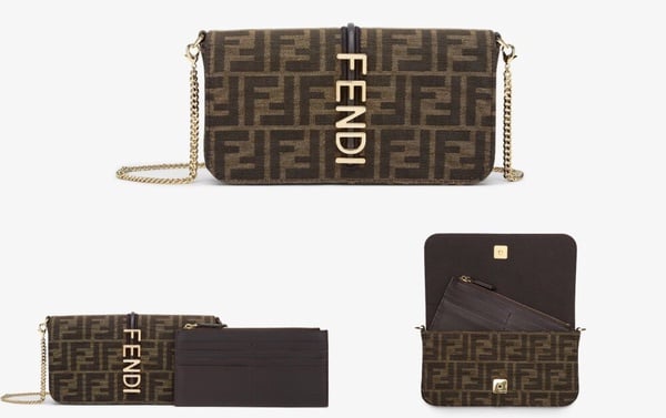 2025長夾推薦7：FENDI Fendigraphy鏈帶皮夾，NT$51,200