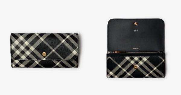 2025長夾推薦11：Burberry Check Continental長夾 ，NT$24,500