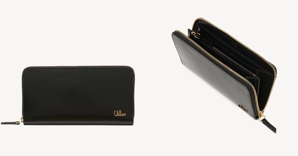 2025長夾推薦14：Chloé Iconic拉鍊長夾，NT$25,000