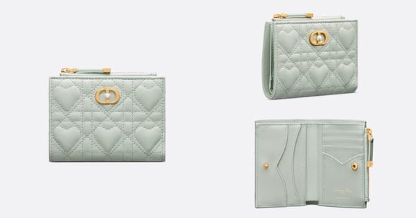 2025短夾推薦18：Dior Dioramour Dior Jolie Dahlia 錢包，NT$16,600
