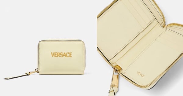 2025短夾推薦28：Versace Tag Zip Wallet，NT$19,500