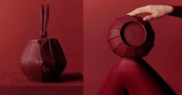 2025「紅色、酒紅色精品包」推薦：Polène Lopio新春限定燈籠水桶包