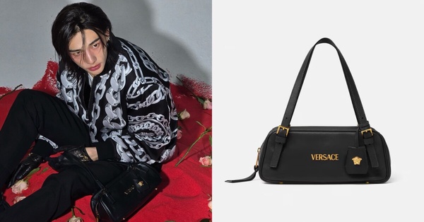 2025韓星同款包推薦：Versace Tag保齡球單肩包 - Stray Kids Hyunjin 