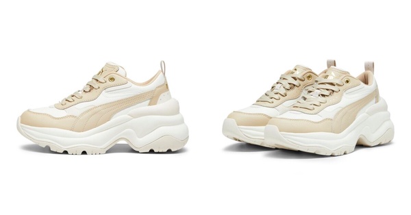2025奶茶色球鞋推薦：PUMA Cilia Wedge 休閒運動鞋 