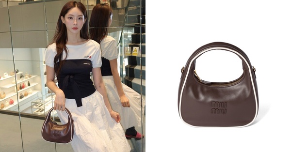 Miu Miu 2025爆款預測：Wander皮革半月形肩背包