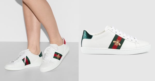 2026「精品」小白鞋推薦5：GUCCI Ace刺繡運動鞋