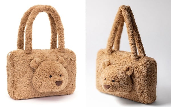 JELLYCAT巴賽羅熊托特包，BTS V金泰亨同款，是2025可愛又平價的情人節禮物
