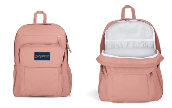 JanSport Union Pack粉色後背包，韓劇《善意的競爭》同款，為2025學生情侶實用情人節禮物