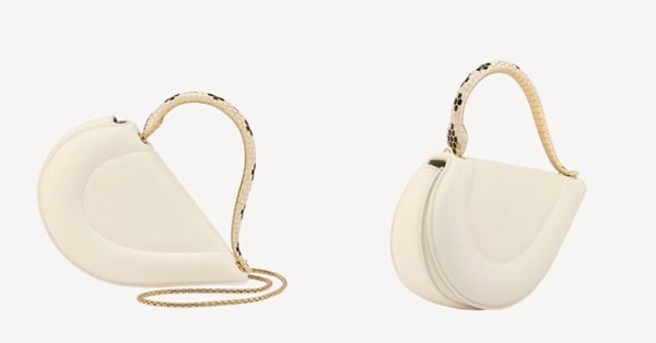 BVLGARI Serpenti Cuore 1968手提包，金智媛同款，宛如愛心造型，是2025情人節的焦點精品