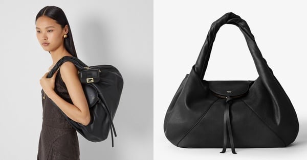 FENDI Spy Bag標準款，可肩揹，展現柔和立體的包身結構