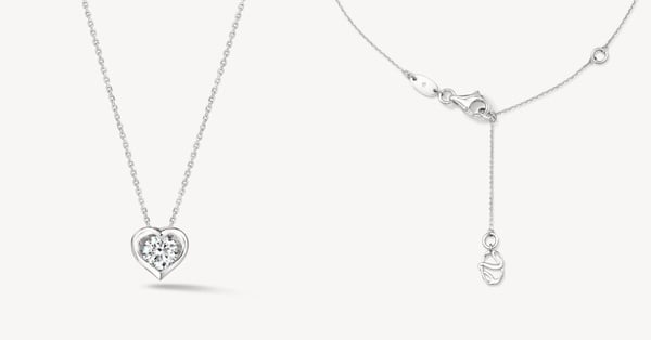 女生情人節禮物推薦7：Hearts On Fire WHIMSICAL HEART 鑽石項鍊
