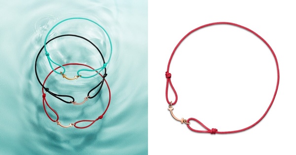 2025蛇年精品紅繩推薦：Tiffany &amp;amp;amp;amp; Co. T Smile 公益絲繩手鍊