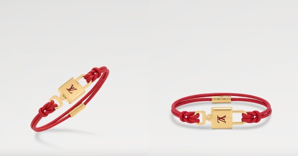 2025蛇年精品紅繩推薦：Louis Vuitton Padlock 手鐲